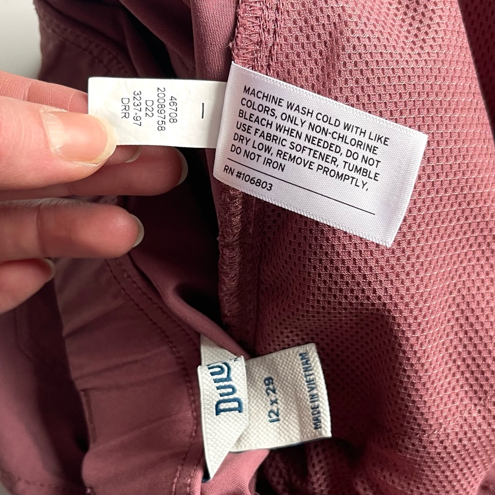 Duluth Trading Company Performance Pants - Dusty Pink Rose - Size 12 | 29 - Picture 11 of 12